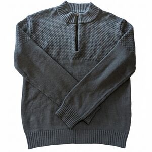 XRAY Men's Gray 1/4 Zip Long Sleeve Acrylic Sweater
